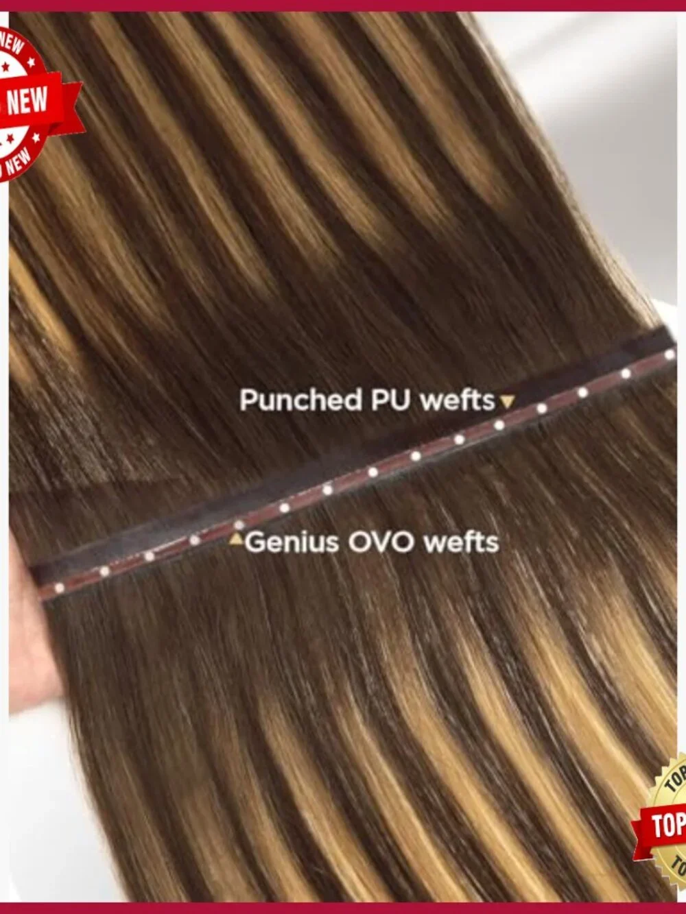 Butterfly Weft Human Hair Extensions 100g 7ps Double Invisible Remy Hair